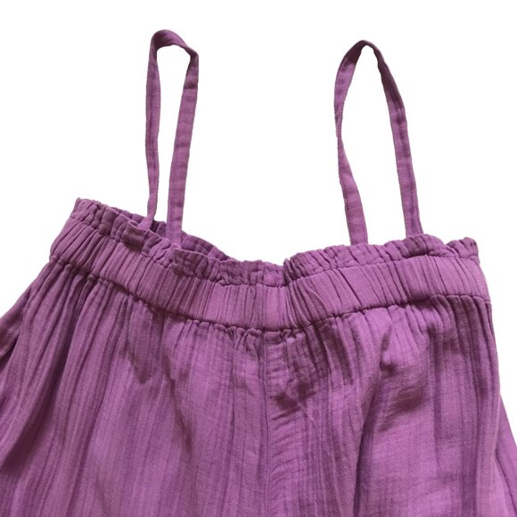 NWT Sundry Double Gauze Jumpsuit Romper Womens 1 Small Purple Orchid Sleeveless - Picture 7 of 12